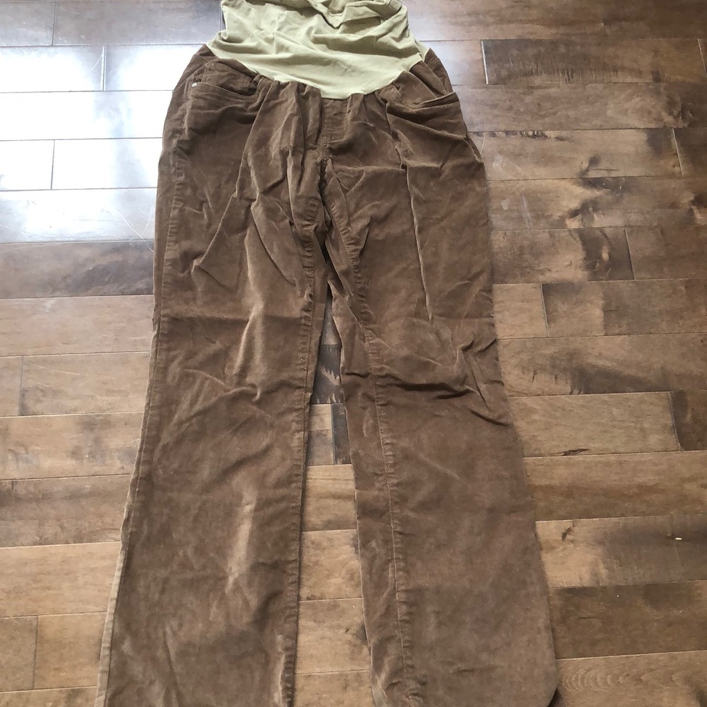 Corduroy Brown Maternity Pants